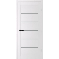 Дверь межкомнатная Сибирь Профиль Аура 220 Сноу, стекло